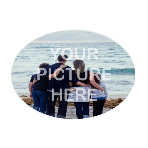 Circle Chopping Board with any Photo - Textured Finish