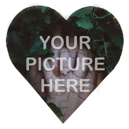 23 Piece Heart Puzzle with any Photo