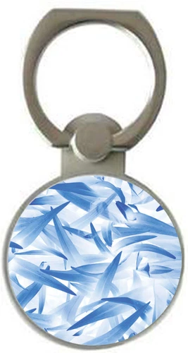 Round Silver Phone Ring with any Photo