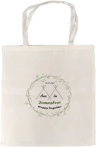 Tote Bag with any Photo - Short Handles