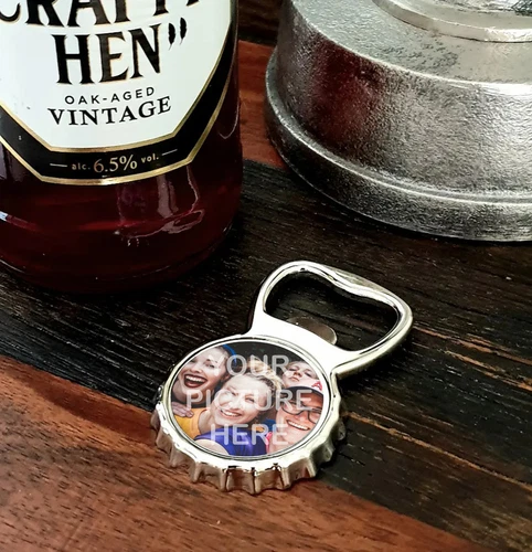 Bottle Opener Fridge Magnet with any Photo