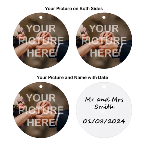 Hanging Anniversary Decoration with any Photo - Circle