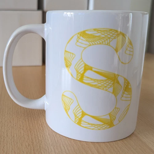 Yellow S Mug